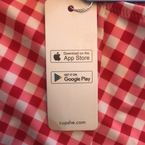 3 for $20 NWT Cupshe gingham high rise 👙 Sz medium - Picture 8 of 9